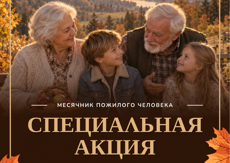 Специальная акция для представителей серебряного возраста и их внуков